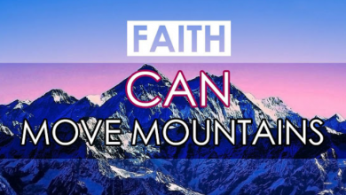 Photo of “ Faith can move mountains ”