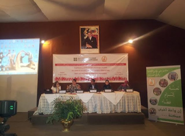 Photo of “Youth and Challenges of Democratic Development” (discussion in a national youth forum in Zagora)